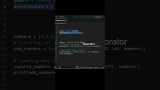 What are Lambda Functions in Python python shorts [upl. by Adiraf]