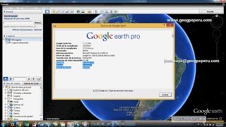 Instalar Google Earth PRO 2015  PERU [upl. by Solrac424]