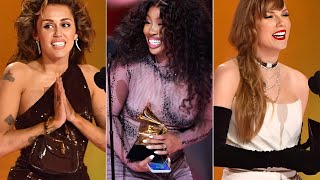 66th Grammy Awards 2024  Miley Cyrus Taylor Swift SZA BILLIE EILISH LIZZO SZA [upl. by Ecerehs]