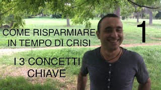 COME RISPARMIARE SOLDI IN TEMPO DI CRISI 1 [upl. by Nhepets816]