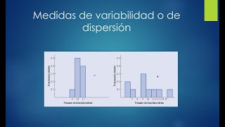 Medidas de variabilidad o dispersión rango varianza desviación estándar [upl. by Retnyw]