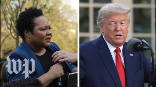 Trumps clashes with PBS NewsHour reporter Yamiche Alcindor [upl. by Bridgette304]