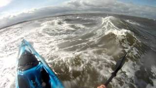 Scupper Pro Kayak Surfing At Brancaster [upl. by Azilef]