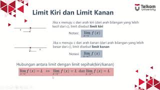 Kalkulus  Limit dan Kekontinuan Part 3  Limit Kiri dan Limit Kanan [upl. by Yralam]