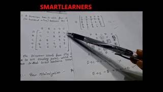 OPERATIONS RESEARCH Tutorial on TRAVEL SALESMAN PROBLEM  Step by Step Procedure [upl. by Retxab]