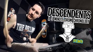 Descendents A 5 Minute Drum Chronology  Kye Smith 4K [upl. by Desirea]