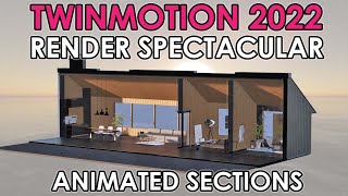 RENDER SPECTACULAR Animated Sections in Twinmotion 4K [upl. by Wendelin]