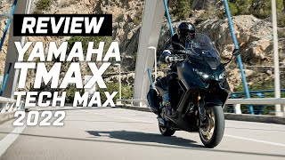 Yamaha TMAX Tech Max Review 2022  Test Ride and First Impressions [upl. by Oni]