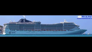 MSC Splendida 6 Agosto 15 Agosto Trieste Kusadasi Istanbul Mykonos Corfu Bari [upl. by Gibrian]