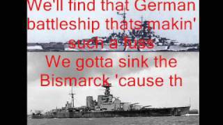 Johnny Horton  Sink the Bismarck with lyrics [upl. by Aicnom535]