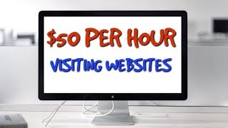 EASY WAY TO EARN 50 PER HOUR VISITING WEBSITES [upl. by Suolkcin]