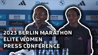 Berlin Marathon 2023 Elite Women Press Conference [upl. by Adriena]