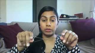 Threading tutorial How to thread your eyebrows upper lip facial hair  easy threading technique [upl. by Rma169]