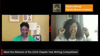 Meet Sandra Brown Lindstedt 1st Place Winner of the 2024 Chapter One Writing Competition  Poetry [upl. by Leugim]