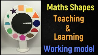 Maths shapes TLM working model  Teaching model for BEd  Teaching amp Learning model for teachers [upl. by Aiveneg184]