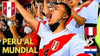 PERÚ 2  0 PARAGUAY  LA EMOCIÓN DE LA HINCHADA PERUANA  NOS VAMOS A QATAR [upl. by Harahs]