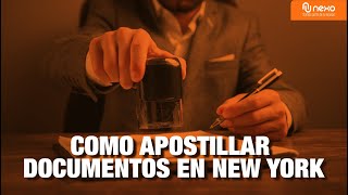 Como apostillar tus documentos en New York [upl. by Meehan]