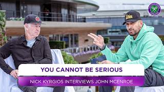 quotYou cannot be seriousquot  Nick Kyrgios interviews John McEnroe  Wimbledon 2024 [upl. by Balf]