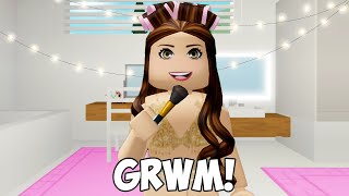 GRWM FOR A NEW YEARS PARTY Brookhaven Roleplay [upl. by Ocirderf]