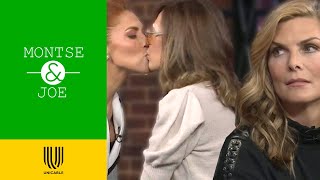 Lorena Meritano sorprende a Yolanda Andrade con tierno beso en la boca  Montse y Joe [upl. by Enimsaj]