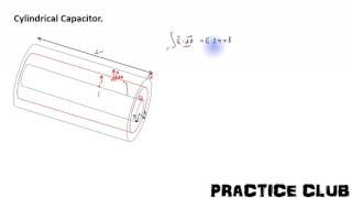 Cylindrical Capacitor Capacitance of a Cylindrical Capacitor [upl. by Walcoff]