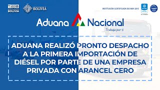 Aduana realizó despacho a la primera importación de diésel de una empresa privada con arancel cero [upl. by Huff]