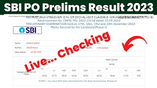 Sbi Po Result 2023 Kaise Dekhe  How to Check Sbi Po Result 2022 Prelims  Check Link [upl. by Aytak]