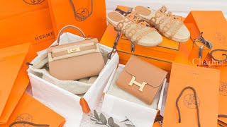 Hermès Mini Kelly II 2J Quebracho Chevre Mysore Z刻雀木色金釦迷你凱莉包Charline Boutique 精品代購 [upl. by Weinert]