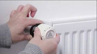 Installation Guide  Danfoss Radiator Thermostat RA2000 temperature limitation from snap to snap [upl. by Magner]