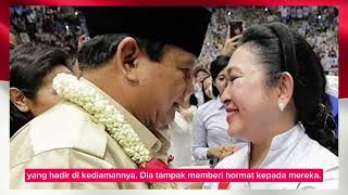 Momen Prabowo dan Titiek cipika cipiki di Kertanegara usai menang Pilpres  Dalam Negeri [upl. by Leftwich]