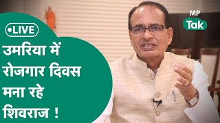 Live Umaria पहुंचे CM Shivraj रोजगार दिवस और लाडली बहना योजना सम्मेलन में हुए शामिल   MP Tak [upl. by Ecnarf]