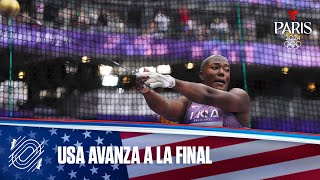 Annette Echikunwoke de USA llega a la final de Lanzamiento de Martillo  Juegos Olímpicos París 2024 [upl. by Asilam972]