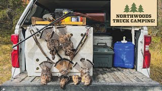 Ruffed Grouse Hunting amp Truck Camping My BEST Grouse Hunt Filmed to Date Part 1 [upl. by Eerrehc]