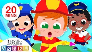 What Do You Want to Be  Jobs amp Occupations Song For Kids by Little Angel [upl. by Ashlee]