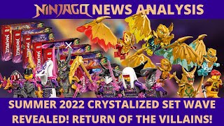 LEGO Ninjago Summer 2022 CRYSTALIZED Set Images Revealed 30 New Minifigs Old Villains are Back [upl. by Ybrik]