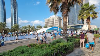 Beautiful Park near ADNOC Marathon 2023 event  Baynuna Park  Abu Dhabi Cornice park vlog uae [upl. by Egon]