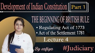 Regulating Act 1773 Act of Settlement 1781  Deewani and Nizamat Rights  constitutional background [upl. by Gloriana342]