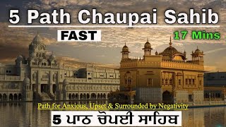 5 Path Chaupai Sahib FAST  5 ਪਾਠ ਚੋਪਈ ਸਾਹਿਬ FAST [upl. by Nolasba388]