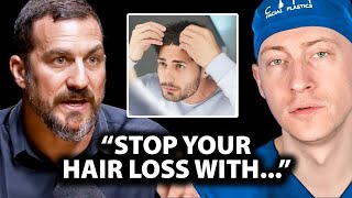 How to Stop Hair Loss Before its Too Late  Surgeon Reacts to hubermanlab [upl. by Elcarim685]