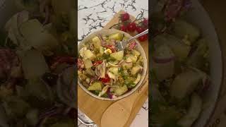 Sallate me patate 🤩saladrecipe saladyummy sallad salads kuzhinaearbreshes patatorecipe [upl. by Vaden655]