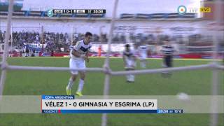 Visión 7  Copa Argentina Vélez le ganó a Gimnasia en Córdoba y clasificó a cuartos [upl. by Yelsnya]