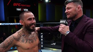 Marlon Vera Octagon Interview  UFC Vegas 53 [upl. by Fianna]