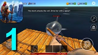 Ocean Nomad Survival On Raft Walkthrough Part 1  Android Gameplay HD [upl. by Recha883]