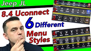 84 Uconnect How to Change Menu style Jeep JL Wrangler [upl. by Kerby804]