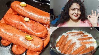 Easy And Quick Sweet Recipe For Diwali  Bangali Sweet Recipe  Langcha Recipe  Easy Dessert Recipe [upl. by Vig588]