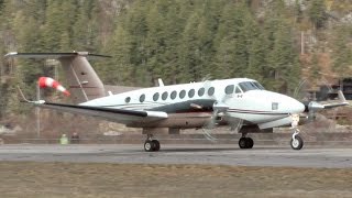 Beechcraft Super King Air 350 Engine Startup and Takeoff [upl. by Zawde]