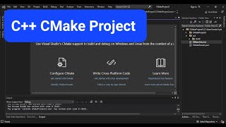 C CMake Project in Visual Studio 2022 Getting Started [upl. by Weissmann]