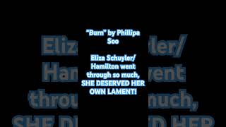 “Burn” by Phillipa Soo hamilton singing broadway theater [upl. by Nyleak]