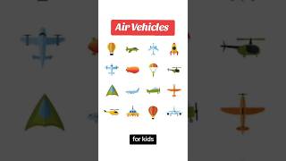 Types of Air Vehicles Air transportation helicopter airplane vehicles vehiclesforkids [upl. by Croydon753]