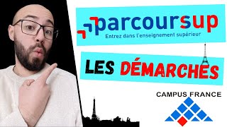 Parcoursup les démarches à suivre qui est concerné par la procédure je passe par campus France [upl. by Alyakcim]